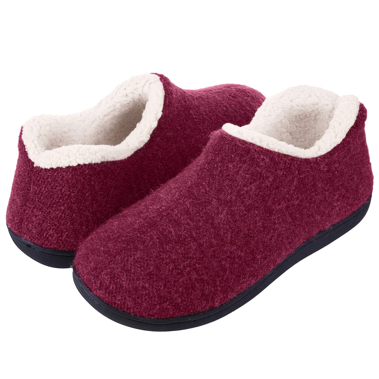 Comwarm Women Warm Cotton Slippers Autumn Winter Bedroom Fuzzy Slippers Female Soft Fluffy Casual Comfortable Indoor Home Shoes