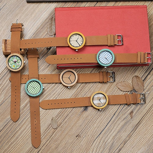 Watches Woman Bamboo Wristwatch For Women