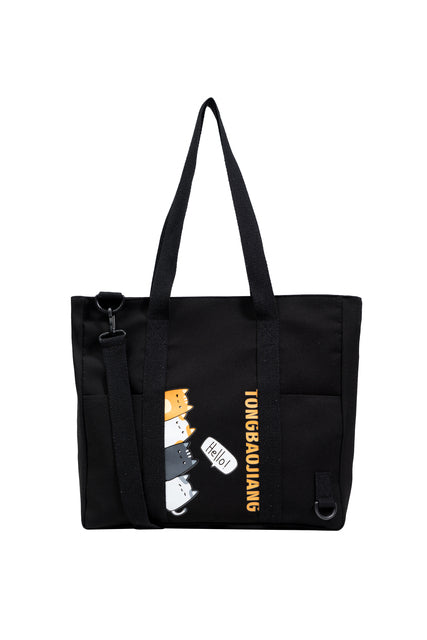 Women Canvas Messenger Bag Cartoon