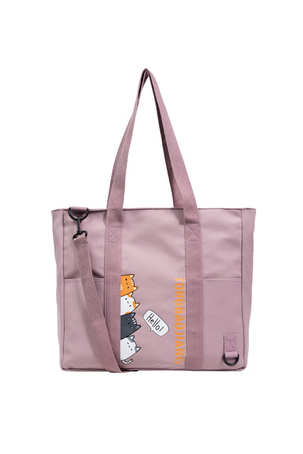 Women Canvas Messenger Bag Cartoon