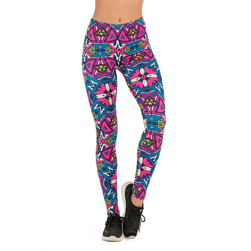 Brand Sexy Women Legging Printing Fitness Leggins Fashion Slim Leggings High Waist Leggings Woman Pants /50