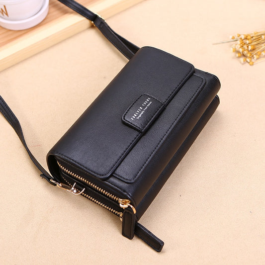 Trend Brand Female Wallet New Shoulder Bag Women Crossbady Bag Luxury Designer PU Leather Ladies Handbags Purse Mobile Phone Bag