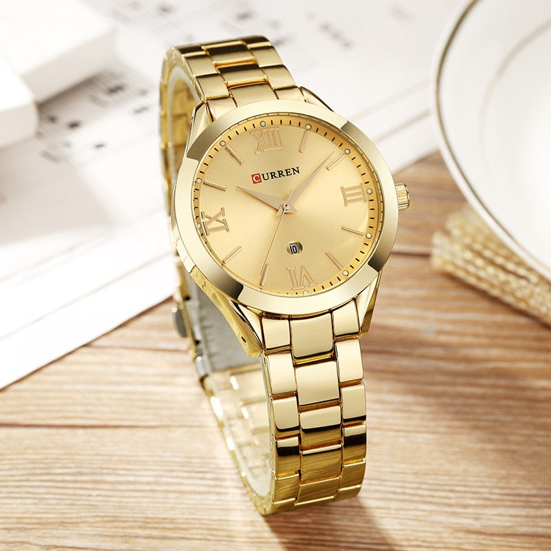 CURREN Gold Watch Women Watches Ladies