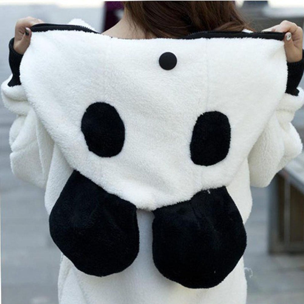 Cute Panda Ear cap autumn winter Warm Hoodies