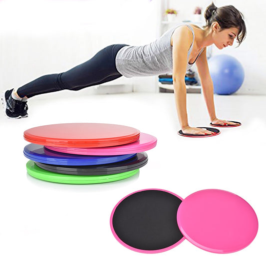 2Pcs Exercise Sliding Gliding Discs Yoga Fitness Abdominal Trainers Core Slider