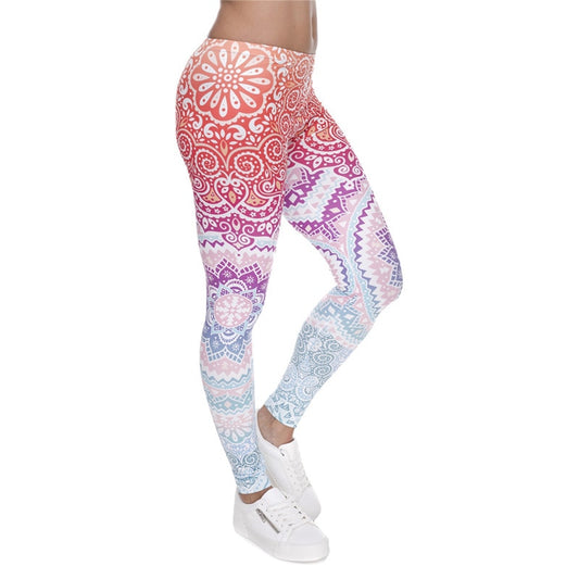 Brand Sexy Women Legging Printing Fitness Leggins Fashion Slim Leggings High Waist Leggings Woman Pants /50