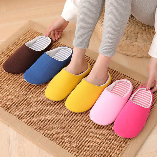Women Slippers House Soft Home Cotton Slipper